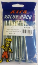 (image for) F/PAK XTRA WOOD SCREW 12X4 - 13