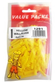 (image for) F/PAK WALL PLUGS YELLOW - 80S