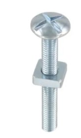 (image for) CROSS SLOTT ROOF BOLT&NUTS 8S - M6X12