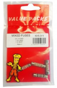 (image for) F/PAK MIXED FUSES 13X5X3 AMP - 3S