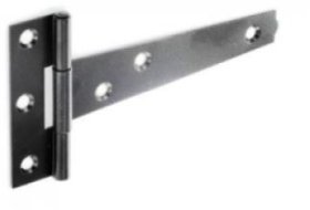 (image for) F/PAK TEE HINGES BLACK 8" - 200MM