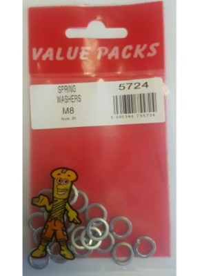 (image for) F/PAK SPRING WASHERS M8