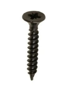 (image for) F/PAK CSK BLACK WD SCREW 6X1" - 25