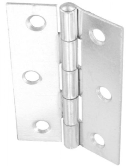 (image for) F/PAK BUTT HINGES ZINC 100MM - 4\"