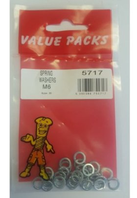 (image for) FAST PAK VALUE PACKS SPRING WASHERS M6 - 30S