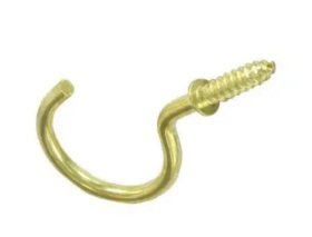 (image for) F/PAK CUP HOOKS BRASSED 8S - 1 1/2"