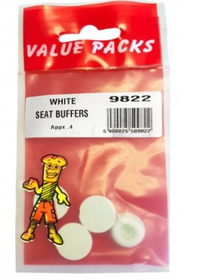 (image for) F/PAK SEAT BUFFERS WHITE - 4S