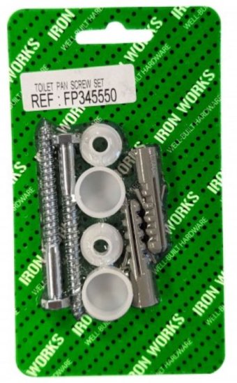 (image for) F/PAK TOILET PAN SCREW SET - STD