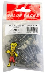 (image for) F/PACK ROUND WIRE NAILS 40MM - 130G
