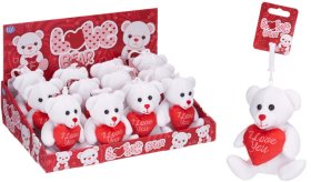 (image for) WL WHITE BEAR WITH RED LOVE - 12CM