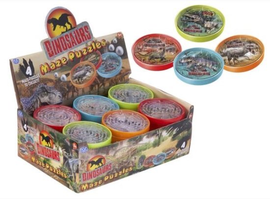 (image for) WL DINOSAURS MAZE PUZZLE ASST - 3.5\"