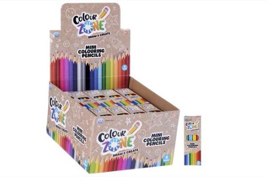 (image for) WL MINI COLOURING PENCILS 4PCS - STD