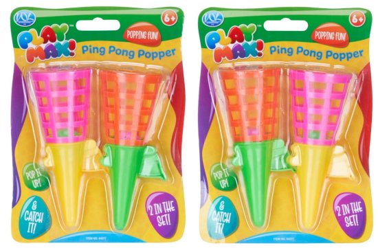 (image for) WL TWIN PING PONG POPPER GAME - 13CM