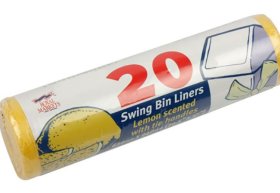 (image for) SWING BIN LINERS LEMON SCENTED - 20S