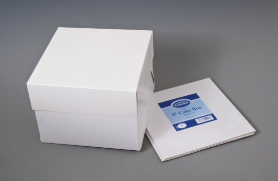 (image for) ESS CAKE BOX STAPLELESS 2S - 8\"X2