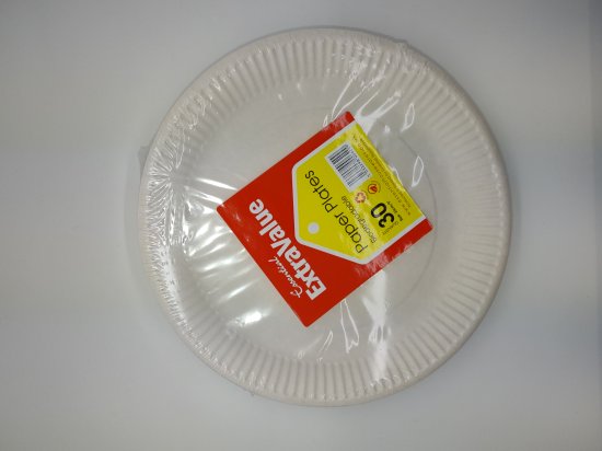 (image for) S/VALUE PAPER PLATE 30S - 9\"