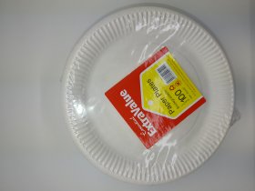 (image for) S/VALUE PAPER PLATE 100S - 23CM
