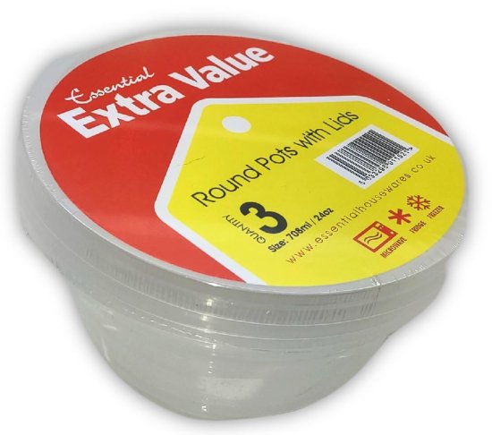 (image for) S/VALUE PLASTIC ROUND POT 3S - 708ML