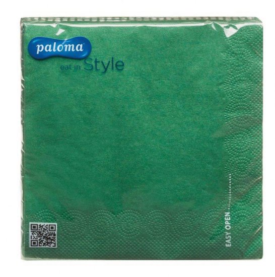 (image for) PALOMA NAPKIN DARK GREEN 3PLY - 20S