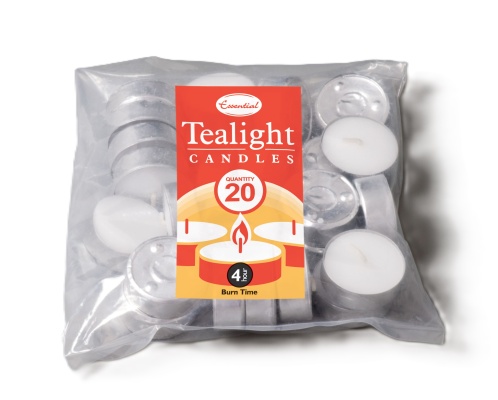 (image for) ESS TEALIGHT CANDLES WHITE 4HR