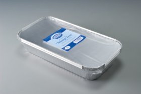 (image for) ESS FOIL TRAY+LID OBLONG 4S - 32X16