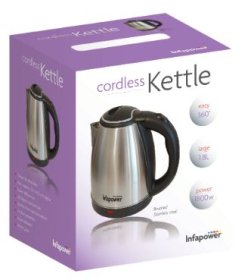 (image for) I/POWER S/STEEL KETTLE CORDLES - 1800W