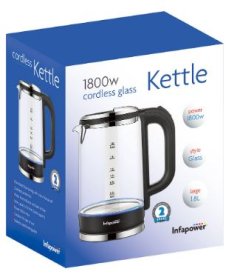 (image for) I/POWER GLASS KETTLE CORDLESS - 1800W