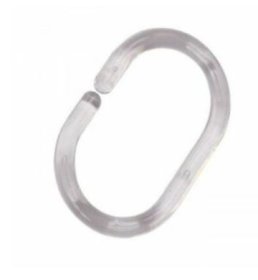 (image for) SHOWER CURTAIN RINGS CLEAR - STD