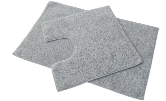 (image for) PREMIER BATH MAT GREY 2PIECE - 50X80