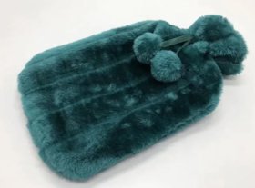 (image for) HOT WATER BOTTLE+COVER EMERALD - 2LT