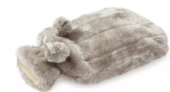 (image for) HOT WATER BOTTLE+COVER SILVER - 2LT