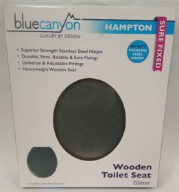 (image for) HAMPTON TOILET SEAT GLITTER - STD