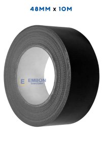 (image for) TOOLXPERT BLACK DUCT TAPE 10M - 48MM