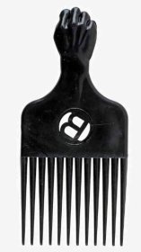 (image for) METAL TEETH AFRO HAIR COMB BLK - STD