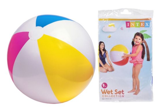 (image for) INTEX GLOSSY PANEL BEACH BALL - 20\"