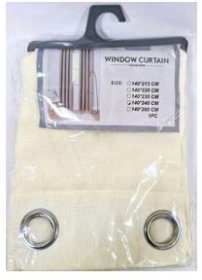 (image for) WINDOW CURTAIN WHITE 140X240CM - STD