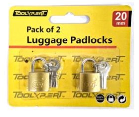 (image for) TOOLXPERT LUGGAGE PADLOCKS 2S - 20MM