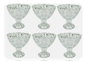 (image for) GLASS BOWL SET CLEAR - 10.5CM