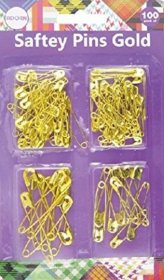 (image for) SAFETY PINS GOLD 100S - STD