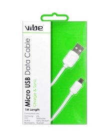 (image for) MICRO USB DATA CABLE WHITE - 1M