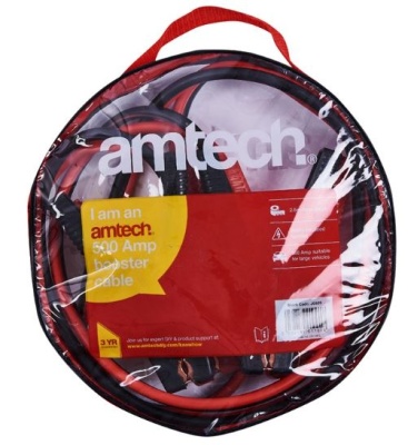 (image for) AMTECH BOOSTER CABLES 2.5M