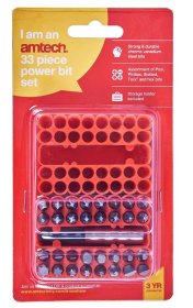 (image for) AMTECH POWER BIT SET - 33PC