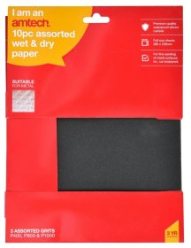 (image for) AMTECH WET/DRY SANDPAPER SET - 10S