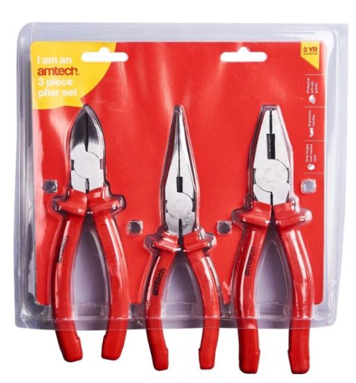 (image for) AMTECH PLIERS SET 3PCS - B0850