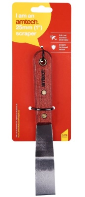 (image for) AMTECH SCRAPER 25MM WOOD HANDL