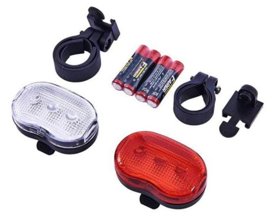 (image for) AMTECH BICYCLE FLASH LIGHT SET - 2PCS