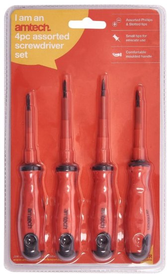 (image for) AMTECH SCREWDRIVER SET 4S - ASST