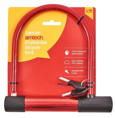 (image for) AMTECH BICYCLE LOCK D-SHACKLE