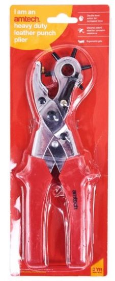 (image for) AMTECH PLIERS H/D LEATHR PUNCH - STD