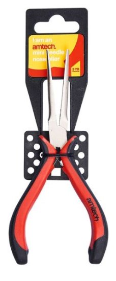 (image for) AMTECH PLIERS MINI NEEDLE NOSE - 150MM